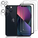 iPhone 13 mini ガラスフィルム + iPhone 13 mini カメラフィルム【旭硝子日本製】アイフォン 13 ミニ フィルム 指紋認証対応 硬度9H 耐衝撃 スクラッチ防止 自動吸着 露出オーバー防止 気泡ゼロ 指紋防止 いPhone13mini 用の 強化ガラス「2+2枚入」