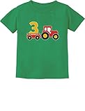 3rd誕生日ギフトConstruction Party 3 Year Old Boy幼児/幼児キッズTシャツ カラー: グリーン