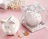 LilセーバーFavorセラミックmini-piggy Bank inギフトボックスwith polka-dot Bow 23016WT12