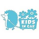 imoninn KIDS in car ステッカー　【シンプル版】　No.62　花屋のハリさん　（水色）