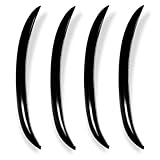 YESprime フェンダーモール オーバーフェンダー 汎用オーバーフェンダー フェンダーカバー ラバー モール ブラック 33cm 4本