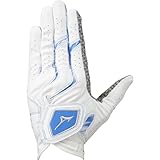 MIZUNO(ミズノ) ゴルフグローブ ダブルグリップ メンズ 左手用 ホワイト/スカイブルー 23cm 5MJML401