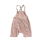 Dragon Honor ベビー ロンパース 男の子 女の子 サロペット 新生児サイズ 無地 シンプル 袖なし ボディスーツ 赤ちゃん 可愛い 夏服 (110)