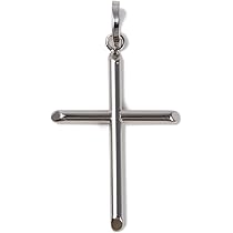 Amazon.co.jp: K18 18金 クロス 十字架 29mm×19mm ホワイト