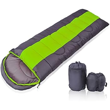 YOTECE 寝袋 シュラフ 封筒型 軽量 コンパクト収納 アウトドア 登山 車中泊 防災用 災害時 避難用 丸洗い 最低使用温度0度 3色選択可能 収納袋付き