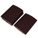 uxcell サンドペーパー 研磨ベルト アブレシブ ダークブラウン 100グリット 6個