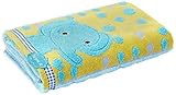 日繊商工 Fu・re・ru ピーカーブー バスタオル ゾウ(ブルー) FS-18001