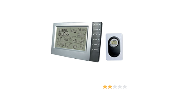 Amazon Co Jp Adesso アデッソ 電波デジタル目覚まし時計 天気予報機能付き マンスリーカレンダー表示 温度 湿度 気圧表示 ブラウン Tsb 376 ホーム キッチン