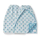 [ベルメゾン] タオルエプロン 2枚 セット ジャカードタオル 同柄 保育園 スタイ・エプロン くま ショート