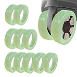 [§ｚｚ．ｌｕｘｉ] キャスターカバー スーツケース 10点セッド 【脱落防止スーツケースカバー】 静音 シリコン 防水 タイヤカバー 洗い