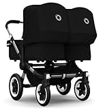 Bugaboo 2015 Donkey Twin Stroller Complete Set in Aluminum and Black by Bugaboo Strollers