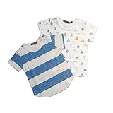 子供服　ベビー　男の子　女の子　Tシャツ　ヨット総柄胸ポケT＆ボーダーT　STUDIO MINI 80 ヨット総柄