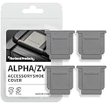 4個セット ホットシューカバー シューキャップ アクセサリーシューカバー Sony ソニー FA-SHC1M 互換 カメラ保護 接点保護 プラスチック α99 / α77 / α1 / α9 / α7C / α7 / α7R / ZV-E10 / ZV-1 / α6400 / FX30 その他 マルチインターフェースシュー搭載機種 対応 グレー - The Good Products