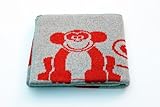 Eco Friendly Cotton Baby Blanket - Animals Spice - Made in USA by Bluebird Blanket [並行輸入品]
