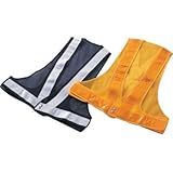 緑十字 安全ベスト(ポリス型) 紺/白反射 フリーサイズ 238041