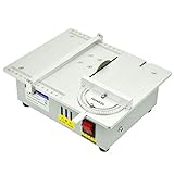 NovelLife ミニテーブルソー小型DIY木工モデル切削工具電源付き63mm HSS丸鋸刃