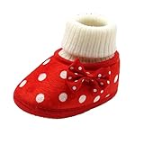 Zhhlinyuan 安定した品質 ベビー Girls Kids Winter Warm Cotton Soft Toddler Boots Shoes Gift XSX021