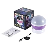 ICOCO インテリアライト プロジェクターランプ 星空ライト 多色変更可能 電池/USB給電 雰囲気作り 子供部屋ベッドサイドランプ 誕生日会の飾りに最適 こどもの日 プレゼント (パープル)