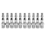 Fenteer カップラー　空気圧　アダプター　配管　継手　1/4インチ　コネクター　10個入り