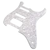 YJB PARTS Fat-ST(SSH) ストラト用ピックガード ホワイトパール3P インチ 日本製