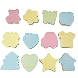 可愛い付箋 付箋紙 かわいい ふせん カラフル ノート メモ メモ帳 手帳 伝言 景品 プレゼント メッセージ 12種 1200枚 セット