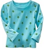 baby GAP スター ドット Ｔシャツ 長袖 （ライトブルー）【月齢：６ヶ月~２歳】（並行輸入品） (12-18M（1歳～1歳半）)