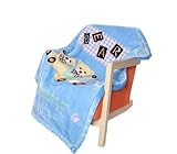 ベビー毛布厚い冬子供かわいい漫画Nap ( 100 by 130 cmブルー