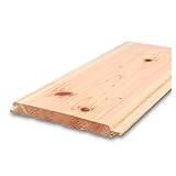 柳杉 無垢羽目板 パネリング 本実目透かしR溝 無塗装 12x105x3950mm 8枚入 壁材 天井 腰壁
