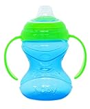 Nuby Clik-itツインハンドル・スパウトカップ/240ml/ブルー【マグ】【しっかり閉まる】FDNB1010901
