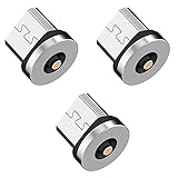 (株)アトラス マグネット式 USB充電ケーブル (2.4A) 専用 マグネット端子 (MicroUSB)× 3個セット