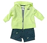 Carter's (カーターズ) 長袖 パーカー ロンパース ショートパンツ 3点セット (イエロー) 3-Piece Cardigan Set (Yellow) (18M(80cm))