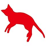 Sticker Shop Haru だらける猫 ステッカー 赤