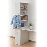 山善(YAMAZEN) デスクサイド収納ラック(幅30 高さ180) CJR-1830HFA(WH) ホワイト