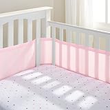 BreathableBaby Mesh Crib Liner - Pink Mist by BreathableBaby [並行輸入品]