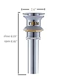ELLO&ALLO 1 5/8" Pop Up Drain Stopper Lavatory Bathroom Sink Faucet Vessel Vanity Drainer Stopper wi