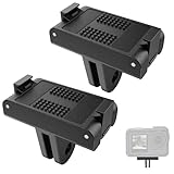 LIANHATA 磁気アダプターマウント 2枚セット DJI OSMO Action 3/4/5PRO用磁気マウント クイックリリース式アダプター クションカメラアクセサリー 脱落防止 DJI用アクセサリー GoPro専用三脚 三脚/自撮り棒用