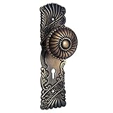 Adonai Hardware Hannah Brass Door Knob with Plate