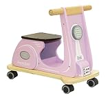 インディゴジャム indigo Jamm スクーター ピンク 乗るおもちゃ♪ 知育玩具 輸入玩具 木製玩具 子供 おもちゃ 布と木 誕生日 祝い ギフト安心 安全 カワイイ おしゃれ人気