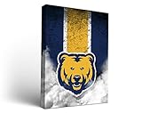 University of Northern Colorado UNC Bearsキャンバス壁アートヴィンテージバージョン