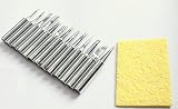 はんだごて 交換用 替 コテ先 プロ仕様 小型 セラミックヒーター こて先 13種類 + クリーニング スポンジ セット 鉛フリーにも対応 L905