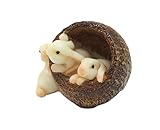 ガーデンオブジェ・置物 （Rabbit・木の実） EDC-0210