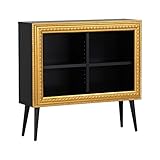 arne ラック ディスプレイラック 棚 本棚 アンティーク S-Dream ヨコ ゴールド × ブラック