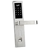 Baosity 電子　タッチスマート　ドアロック　パスワード　指紋認証　ドアロック　防水　盗難防止　安全性　全2色 - 銀