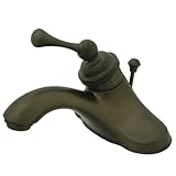Kingston Brass KB3545BL Single Handle 4 in. Centerset Lavatory Faucet with Retail Pop-up
