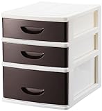 シェルタ 浅2深1段卓上チェスト ブラウン SC-AF21BR