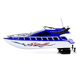 夢の空 リモートコントロール高速RCボートレース クルーザー型ポリスボート　電池式ラジコン船フルセット ラジコン高速船ヨットボート・レース カラーランダム