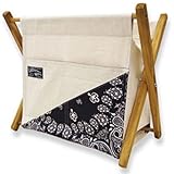 ペイズリーマガジンラック BLACK/IVORY インテリア雑貨/デニム/収納/アメリカン雑貨