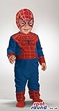クールスパイダーマンコミック漫画のキャラクターのベビーサイズのコスチューム