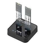 MAIWO K3016P 2-Bay NVME ドッキングステーション 工具不要 タイプC - NVME SSDエンクロージャー B & M Key NVMe PCIe M.2 SSD用 オフラインクローン複製機 ワンキーシステムディスクコピー機能対応 (10Gbps)
