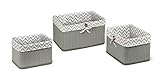 Badger Basket Claremont Three Basket Set Gray [並行輸入品]